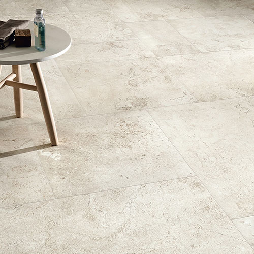 particolare del pavimento della collezione Manor, variante White