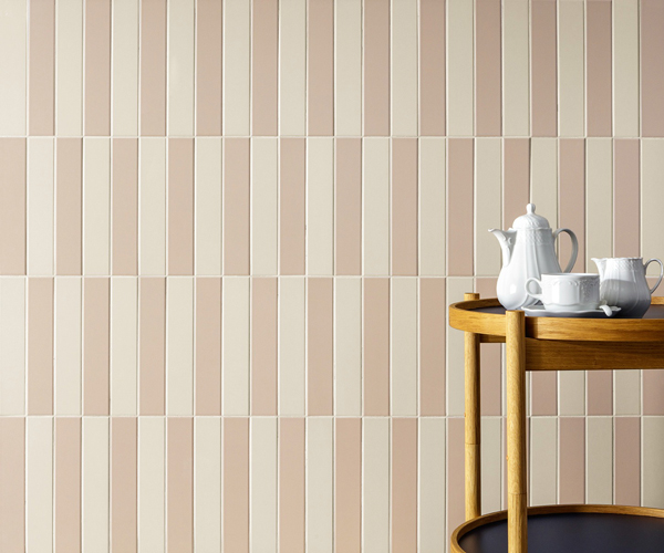Rivestimento collezione Petali, variante Beige e Malva