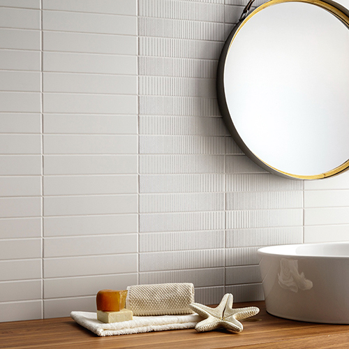 Rivestimento collezione Petali, variante Perla