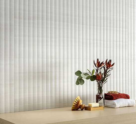 Rivestimento della collezione Silky, variante White