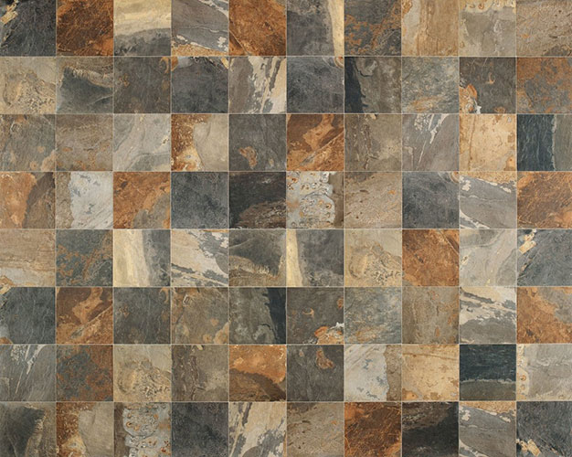 Pavimento della collezione Slaty, variante Multicolor