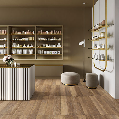 Pavimento della collezione W3, variante Patin Brown