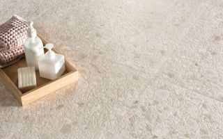 Particolare del pavimento della collezione LIM, variante White
